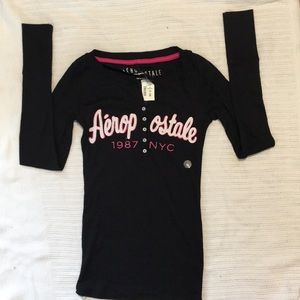 Discontinued vintage black Aeropostale shirt